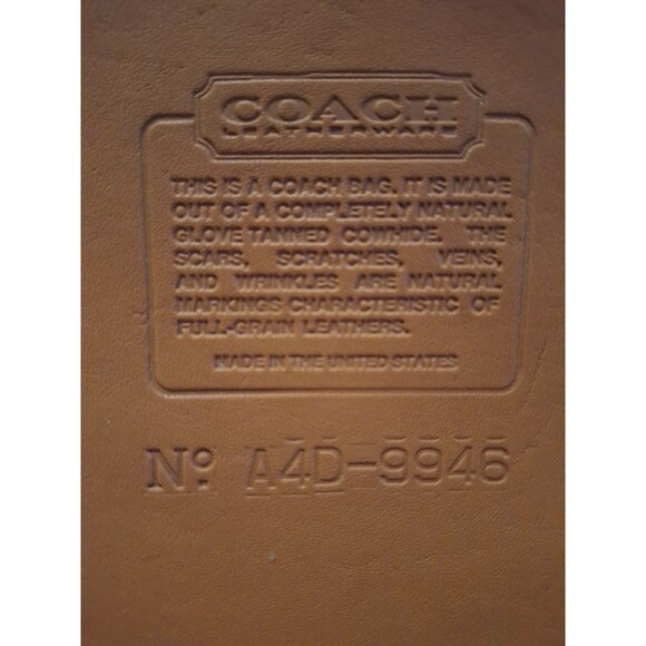 COACH VINTAGE  DRAWSTRING BONE LEATHER SLIM BUCKET BAG  NEW‎ - Picture 10 of 11